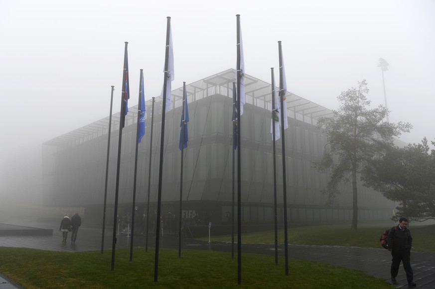 Exterior view of the FIFA Headquarters &#039;Home of FIFA&#039; in Zurich, Switzerland, Thursday 3, December 2015. Swiss police carried out raids against FIFA officials in connection with corruption i ...