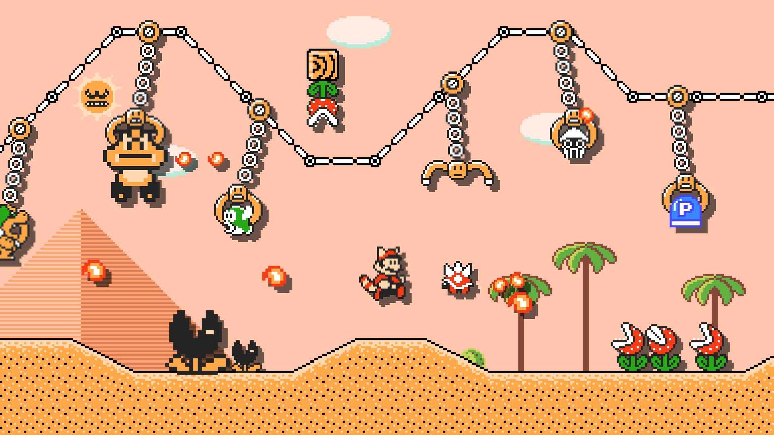 Ein kleines Beispiel, was man alles mit «Super Mario Maker 2» anstellen und in den Levels platzieren kann.