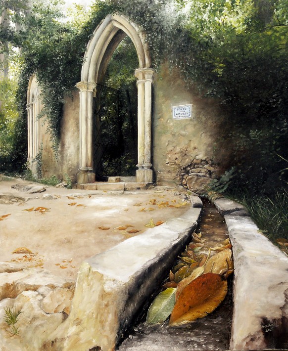 Das Landgut der Tränen («Quinta das Lágrimas») in der Nähe des Klosters Santa Clara in Coimbra, Portugal.