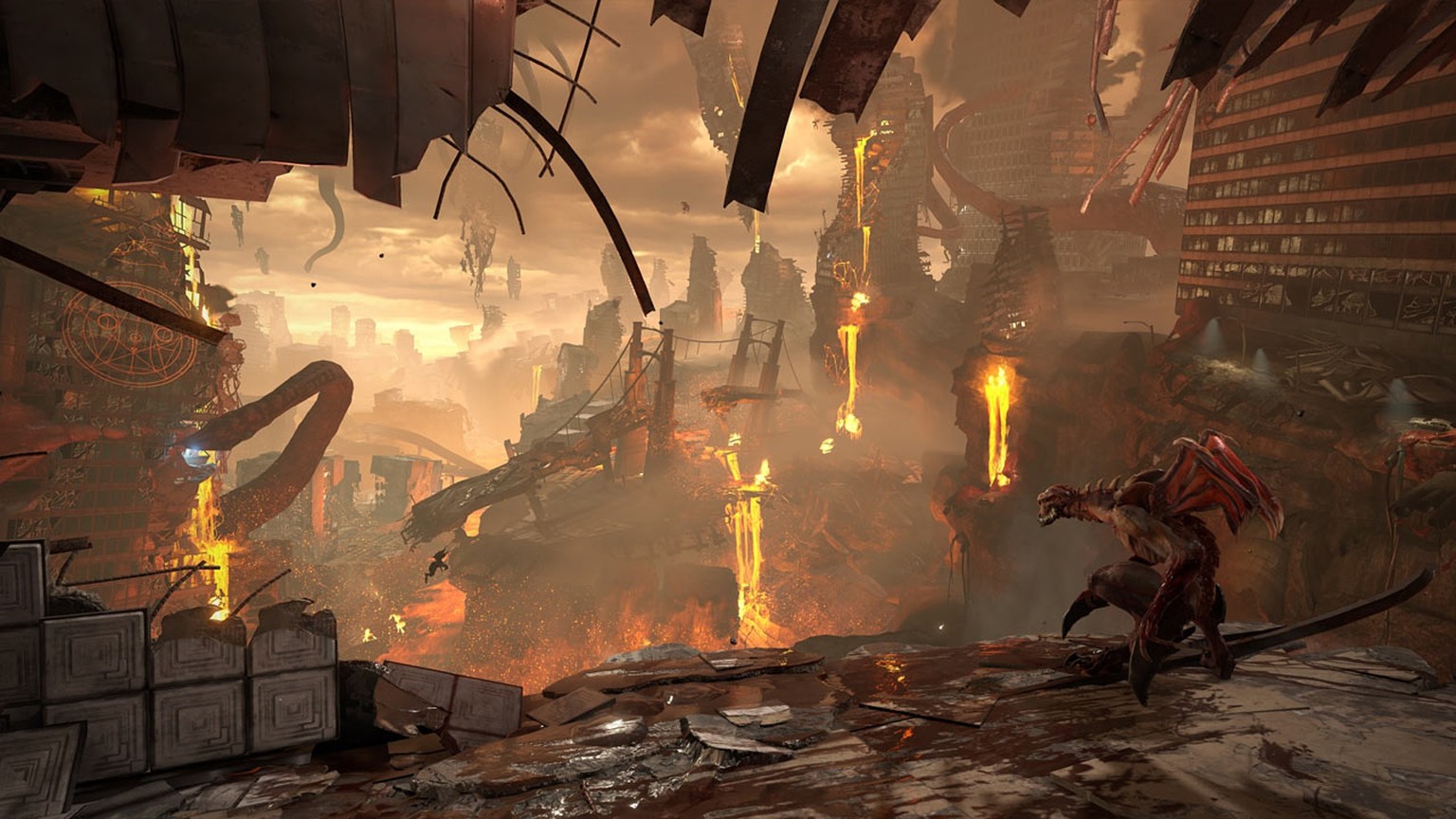 Hölle auf Erden: In «Doom Eternal» herrscht das Chaos.