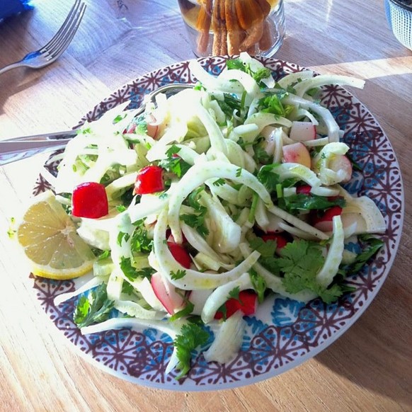 salat fenchel radieschen zitrone essen gemüse food