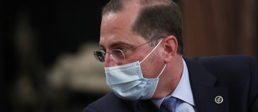 Department of Health and Human Services Secretary Alex Azar attends a meeting about PREVENTS &quot;President&#039;s Roadmap to Empower Veterans and End a National Tragedy of Suicide,&quot; task force  ...
