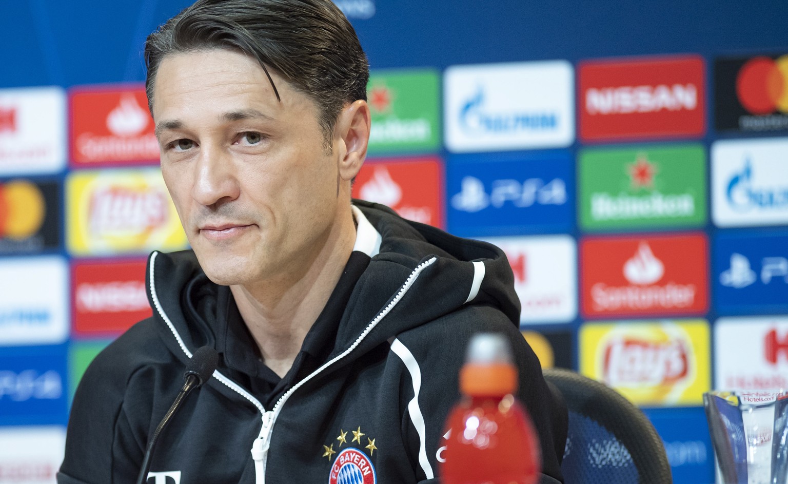 epa07145215 Bayern Munich&#039;s head coach Niko Kovac attends a press conference in Munich, Germany, 06 November 2018. Bayern Munich will face AEK Athens FC in an UEFA Champions League group stage so ...