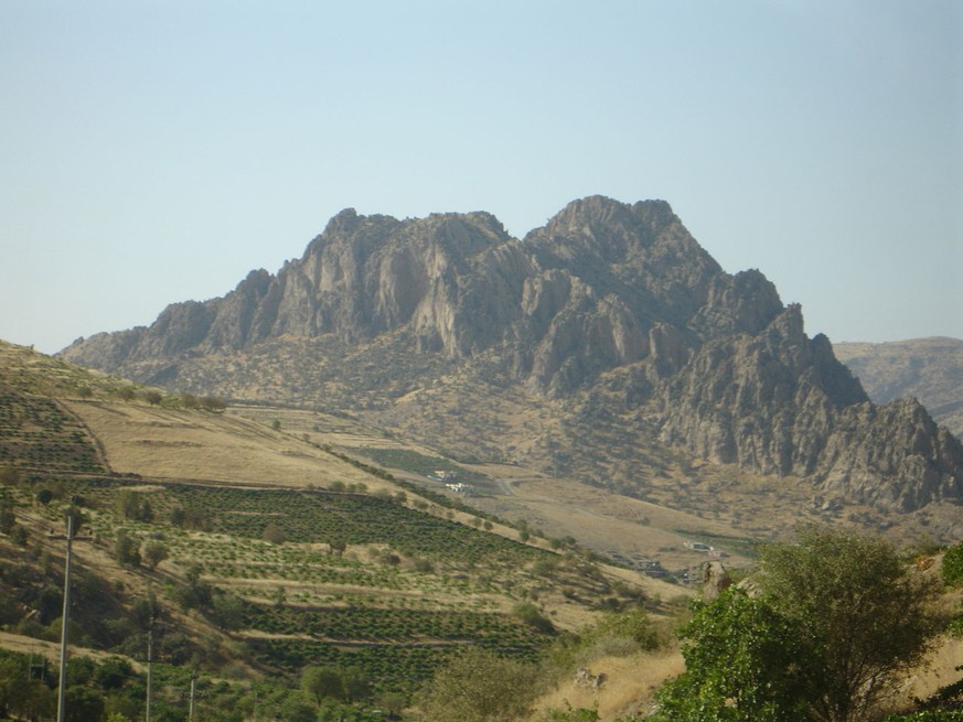 Raue Landschaft: Berge im irakischen Kurdistan.