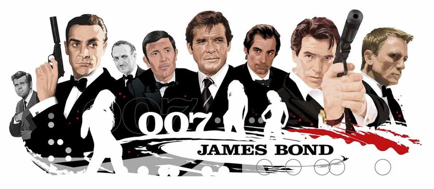 james bond 007 george lazenby david niven sean connery roger moore timothy dalty pierce brosnan daniel craig http://thejamesbondsocialmediaproject.com/