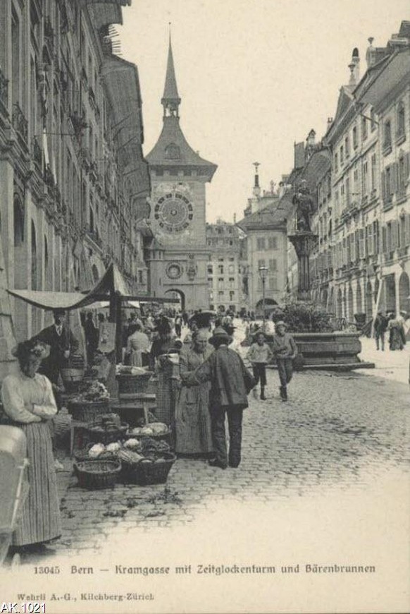 1901-1910: Zähringerbrunnen, Zytglogge.&nbsp;