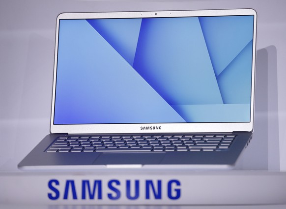 The Notebook 9 laptop is unveiled during a Samsung news conference before CES International, Wednesday, Jan. 4, 2017, in Las Vegas. (AP Photo/John Locher)