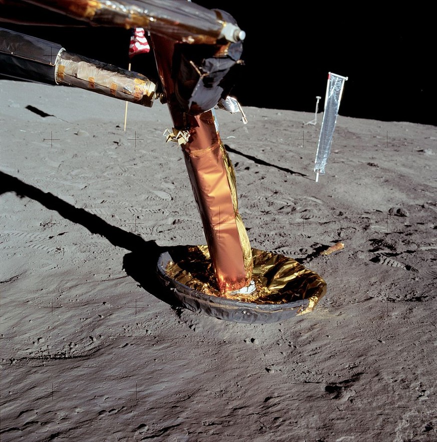 Landefuss der Mondfähre von Apollo 11