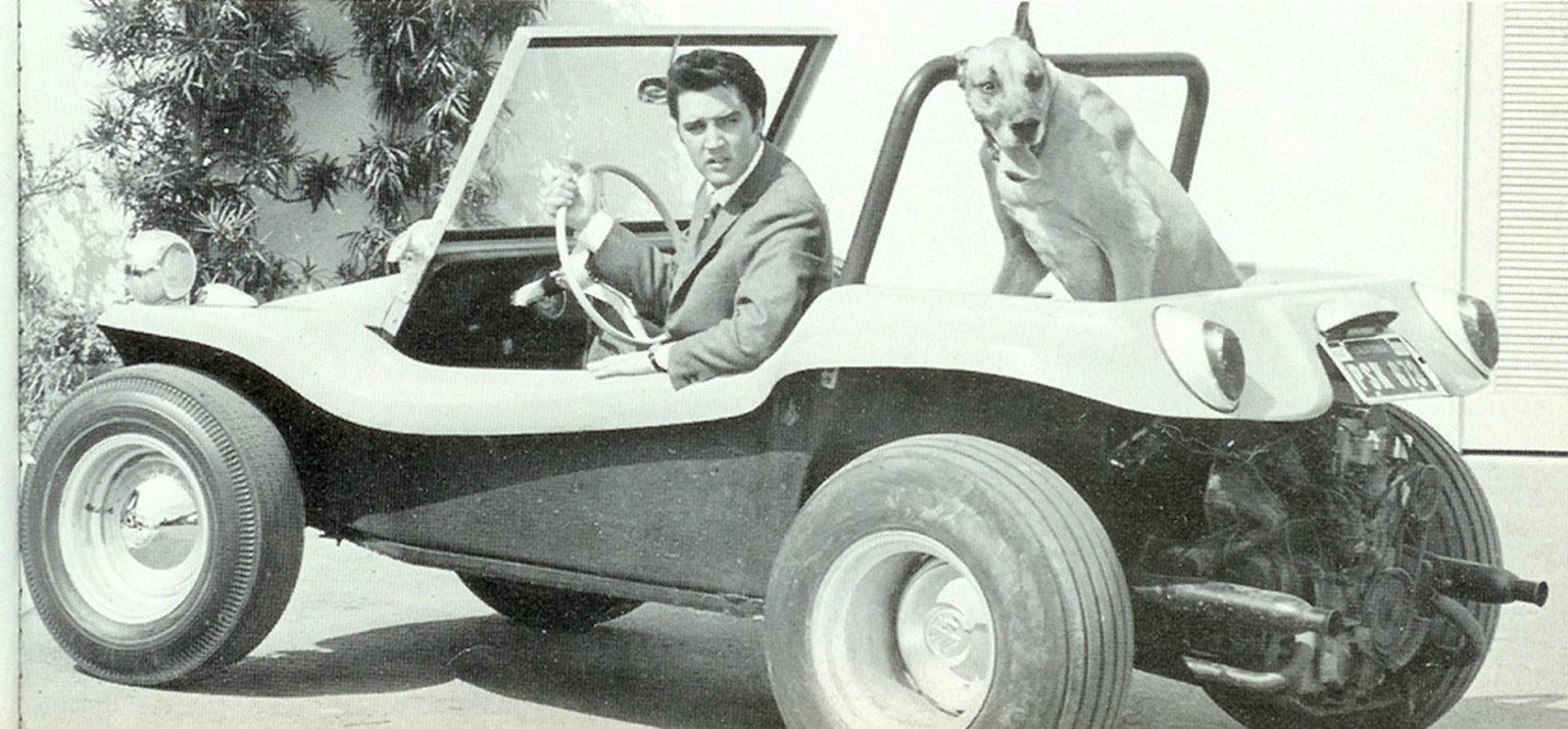 elvis presley brutus in a dune buggy 1968 http://www.museumsyndicate.com/item.php?item=77901
