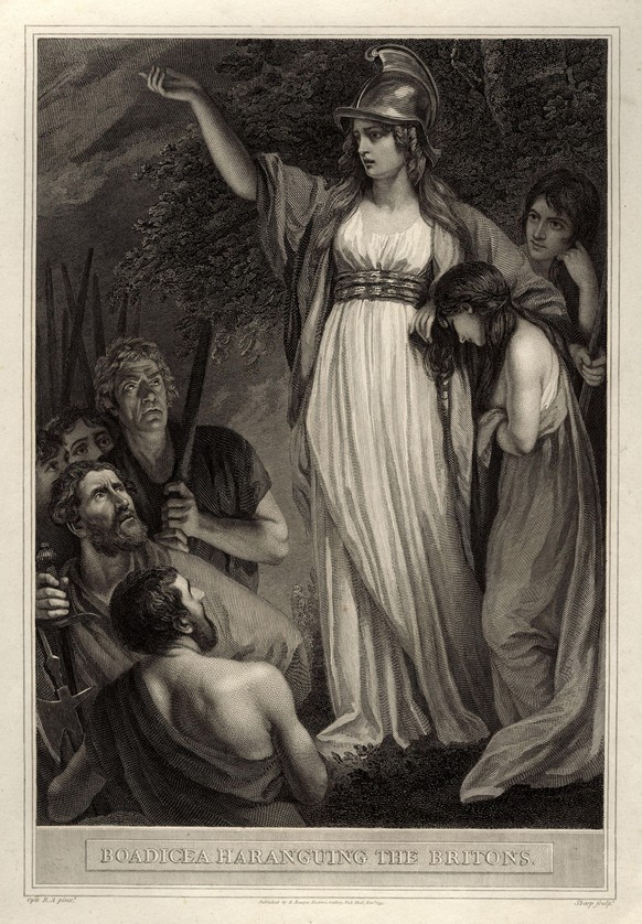 John Opies «Boudica predigt den Briten», ca. 1800.