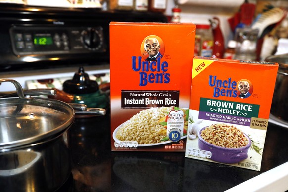 Uncle Ben&#039;s rice are on display Thursday, June 18, 2020 in Jackson, Miss. The owner of the Uncle Ben&#039;s brand of rice says the brand will &quot;evolve&quot; in response to concerns about raci ...
