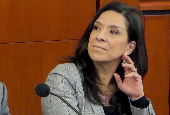FILE - This undated file photo provided by the Rutgers Law School shows U.S. District Judge Esther Salas during a conference at the Rutgers Law School in Newark, N.J. On Sunday, July 19, 2020, a gunma ...