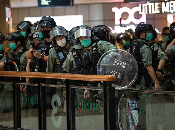 Proteste in Einkaufszentren: Polizeikr