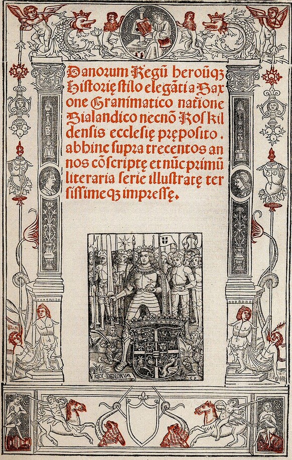 Titelblatt der 1514 in Paris herausgegebenen «Danorum Regum heroumque Historia».