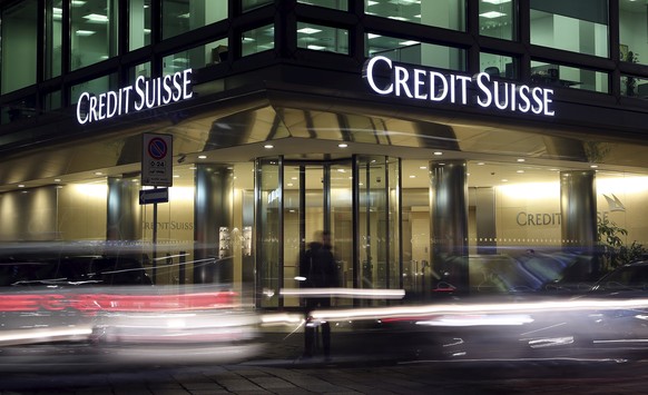 The Credit Suisse logo is seen at the headquarters in downtown Milan, Italy, March 9, 2016. Credit Suisse Group is under investigation in Italy in connection with a case looking into allegations that  ...