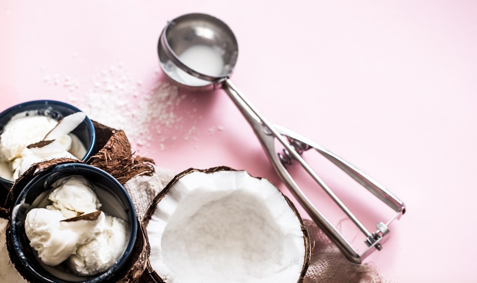 kokos glace eis eiskreme essen food süss vegan vegetarisch dessert shutterstock