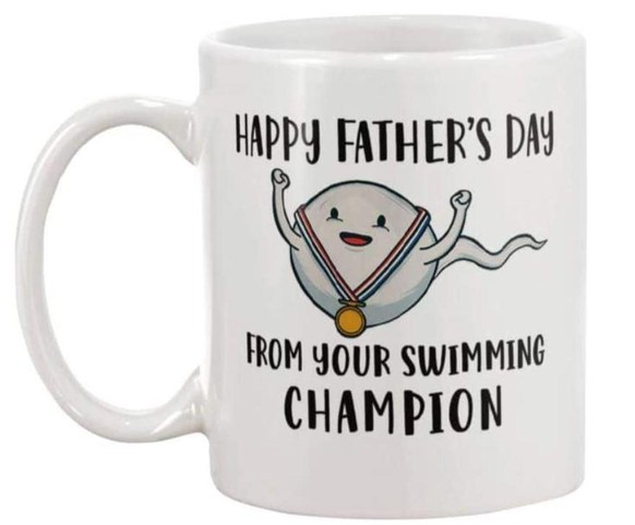 «Alles Gute zum Vatertag ... von deinem Schwimm-Champion.»