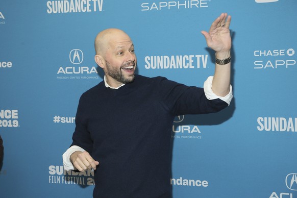 Actor Jon Cryer waves at the premiere of the film &quot;Big Time Adolescence&quot; during the 2019 Sundance Film Festival, Monday, Jan. 28, 2019, in Park City, Utah. (Photo by Danny Moloshok/Invision/ ...