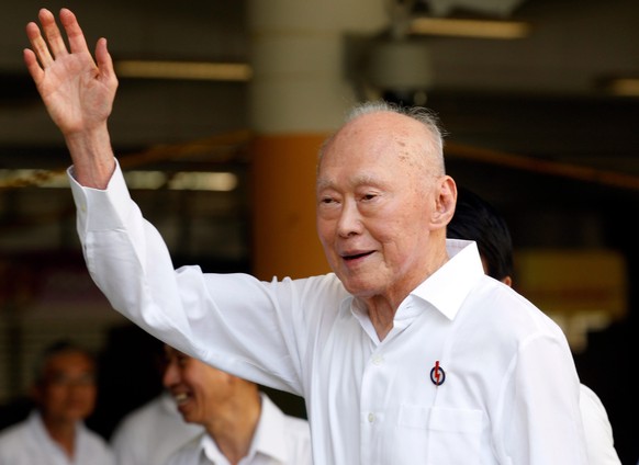 Lee Kuan Yew. Die Aufnahme stammt aus dem Jahr 2011.&nbsp;