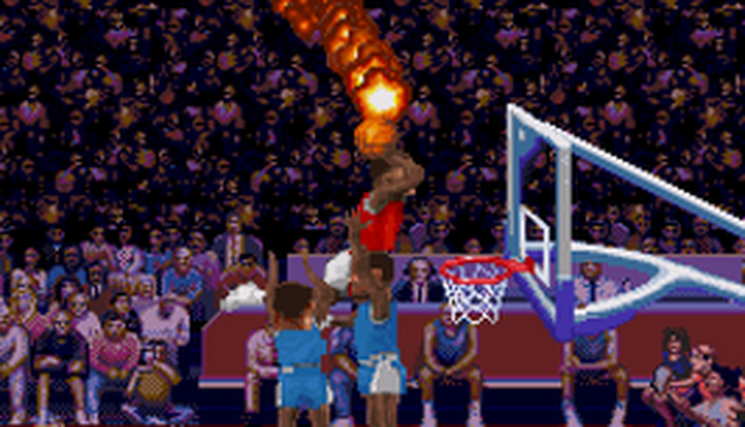 «He's on fire!» «NBA Jam» gehörte Anfang der 90er-Jahre zu den beliebtesten Sport-Games.