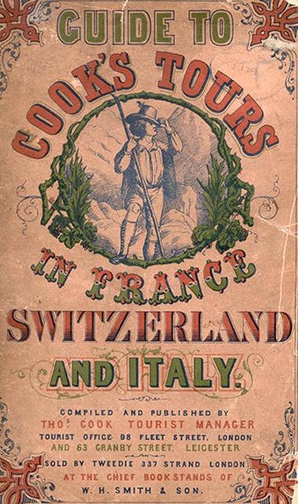 Werbeplakat für Tourismus in der Schweiz, Cook&#039;s Tours