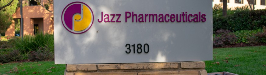 Das Logo der Jazz Pharmaceuticals – nicht in Irland, sondern in Palo Alto, Kalifornien.
