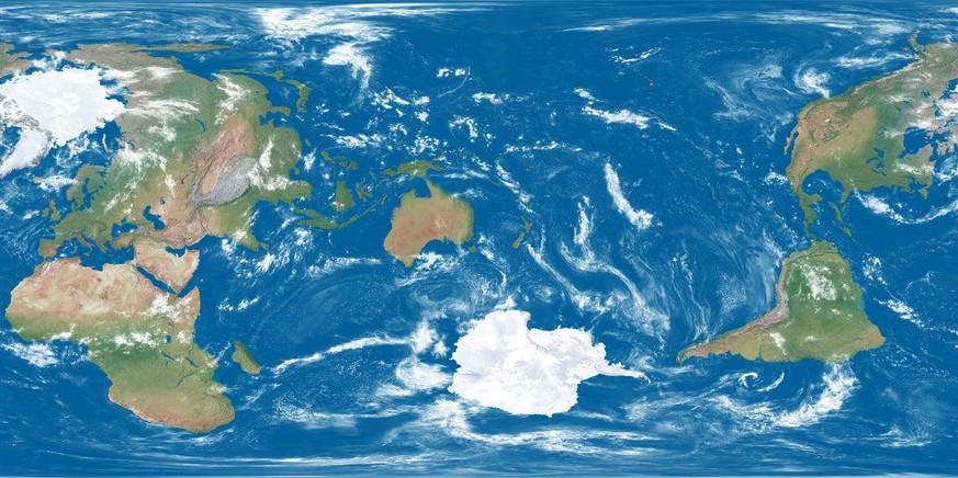 Neuseeland Weltkarte