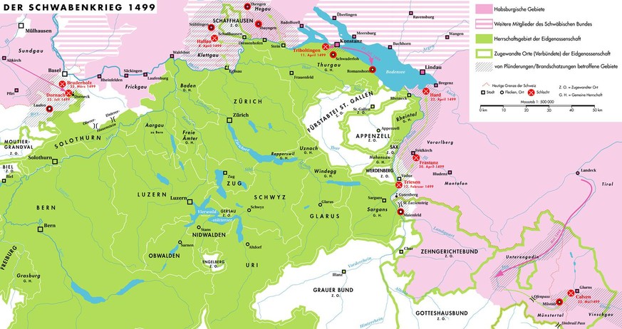 Gebiet und Schauplätze des Schwabenkriegs.
https://de.wikipedia.org/wiki/Datei:Karte_Schwabenkrieg.png