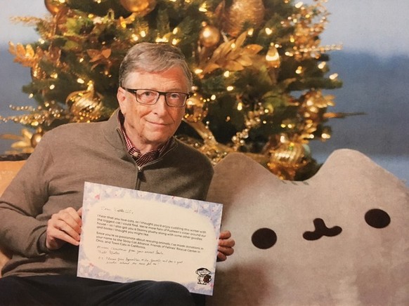 Gates schreibt in seinem Brief auch, dass er mehreren Tierheimen Geld spendet im Namen der Reddit-Userin.