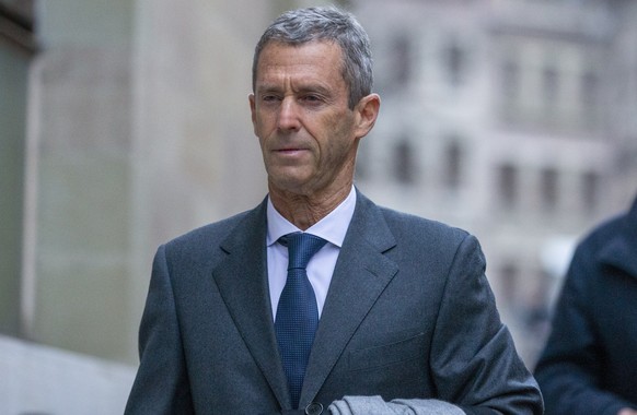 epaselect epa08930945 Israeli businessman and diamond-magnate Beny Steinmetz arrives at Geneva&#039;s courthouse for his hearing on alleged corruption of Guinean public officials and forging documents ...