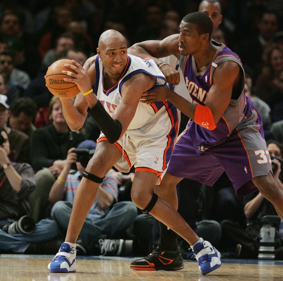 2005: Bakers Gesichtsausdruck als Spieler der Knicks passte zu den Umständen.