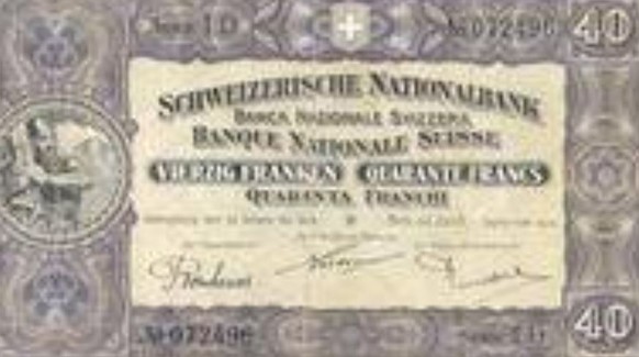 Die 40er Note aus dem Jahr 1911.