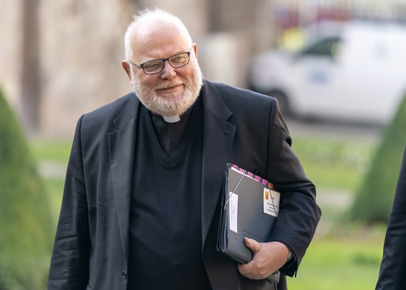 epa09246816 (FILE) - Archbishop of Munich, Cardinal Reinhard Marx, arrives at the plenary session of the German Bishops&#039; Conference in Fulda, Germany, 22 September 2020 (reissued 04 June 2021). C ...