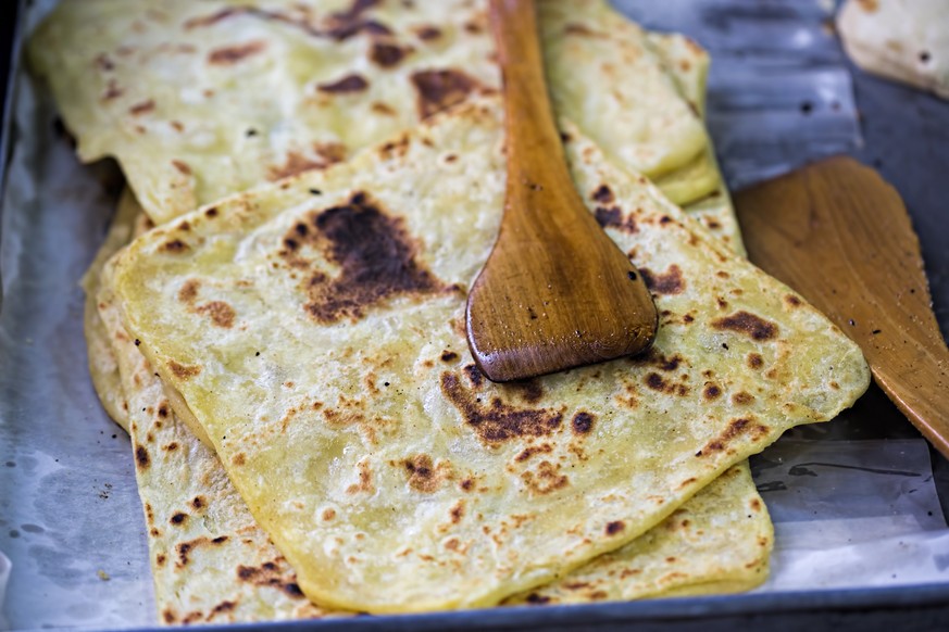 msemen, Meloui, Rghaif marokko frühstück pfannkuchen omelette crepes essen food