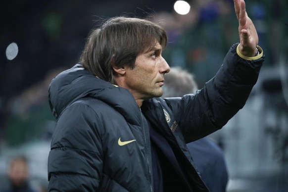 epa09229645 (FILE) - Inter&#039;s Coach Antonio Conte during the Italian Serie A soccer match FC Inter vs Hellas Verona at the Giuseppe Meazza Stadium in Milan, Italy 9 November 2019 (re-issued on 26  ...