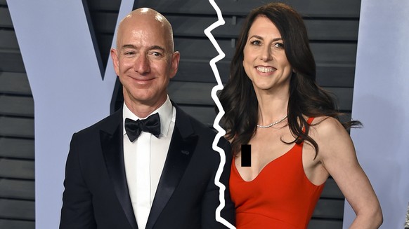FILE - In this March 4, 2018 file photo, Jeff Bezos and wife MacKenzie Bezos arrive at the Vanity Fair Oscar Party in Beverly Hills, Calif. The founder of Amazon and his wife have made their largest p ...