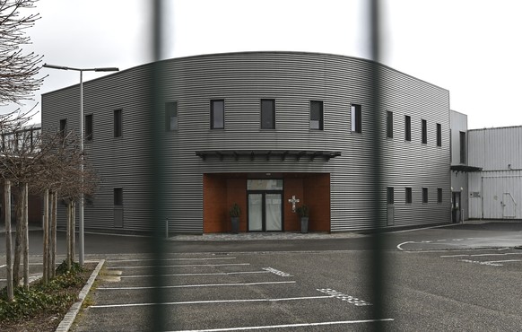 epa08280503 The Free Church &#039;La Porte ouverte chretienne&#039; is closed in Mulhouse, France, 09 March 2020. At least 21 members of the congregation have reportedly tested positive for the COVID- ...