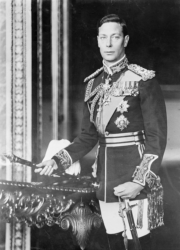 George VI. auf einem offiziellen Hofporträt um 1940.