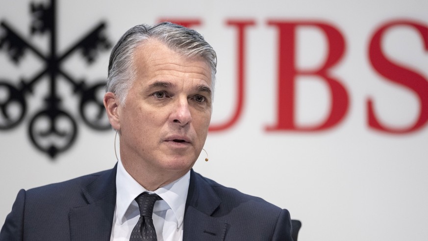 epa08146886 Sergio Ermotti, CEO of Swiss bank UBS, speaks during a press conference announcing the bank&#039;s 2019 full year and fourth quarter result in Zurich, Switzerland, 21 January 2020. EPA/CHR ...