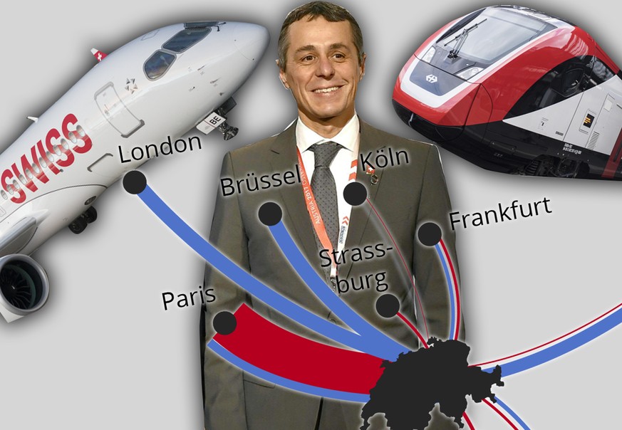 Ignazio Cassis, seit Ende 2017 Aussenminister. Seine Leute reisen auch nach London meistens mit dem Flugzeug.
