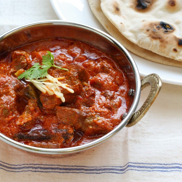 lamb curry lamm fleisch indien essen food chapatti naan
