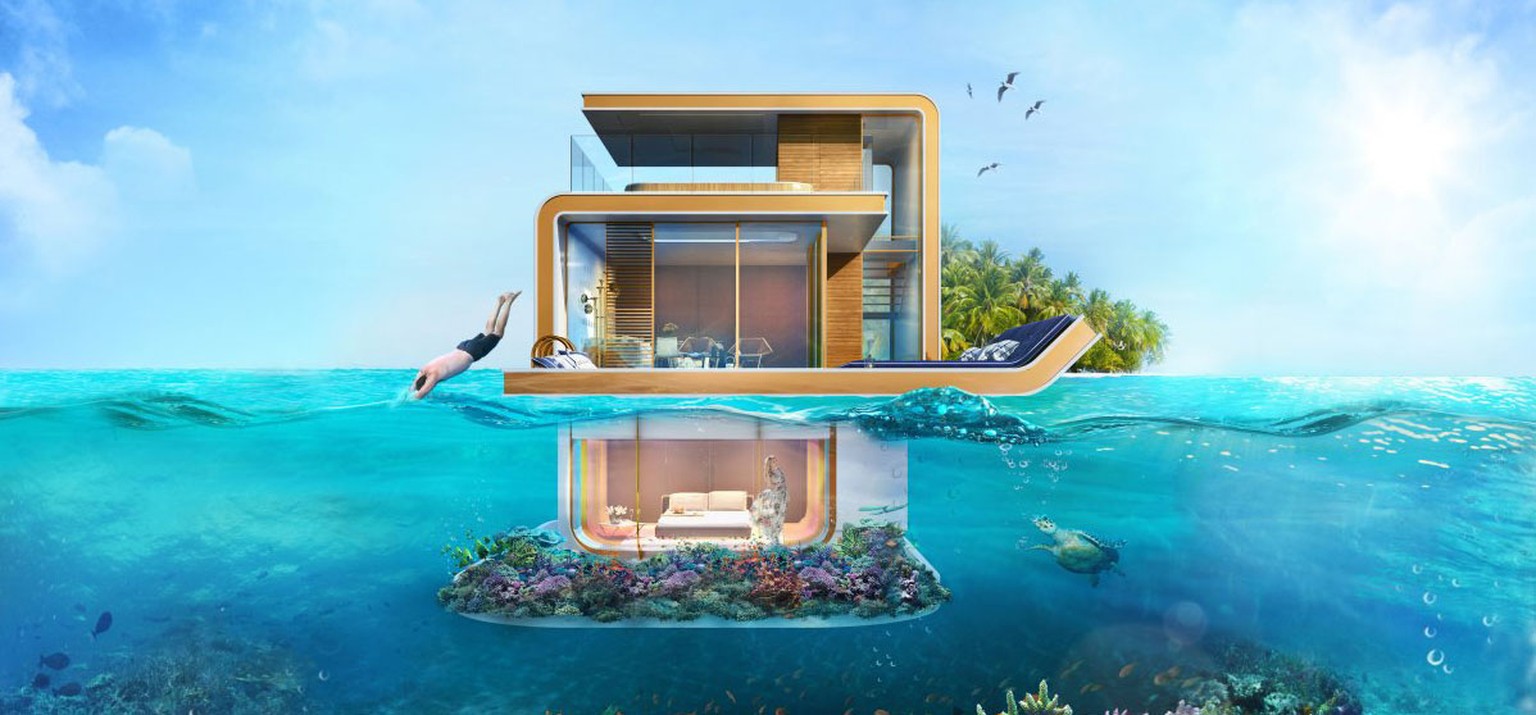Underwater Villa In Dubai Werden Schwimmende Hauser Gebaut Watson