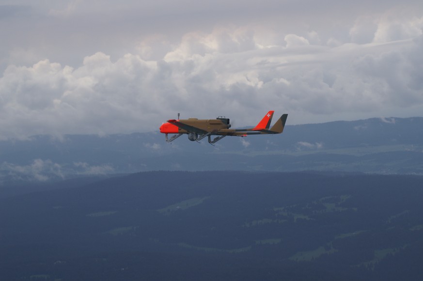 Eine solche Drohne Typ ADS 95 Ranger der Schweizer Luftwaffe kreiste gestern Nacht über dem Zürcher Bezirk Uster.