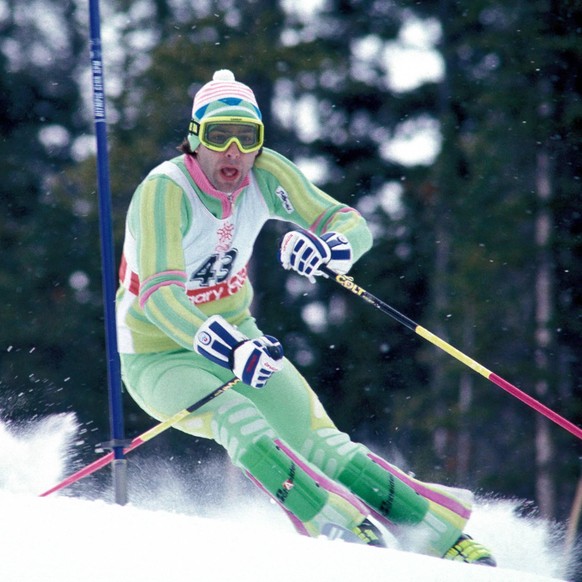 Bildnummer: 00421999 Datum: 19.02.1988 Copyright: imago/Magic
Hubertus von Hohenlohe (Mexiko); quer, Mexico Olympische Spiele 1988, Winterspiele, Olympia, Olympiade, Ski Alpin, Skisport, Slalom, Vdia  ...