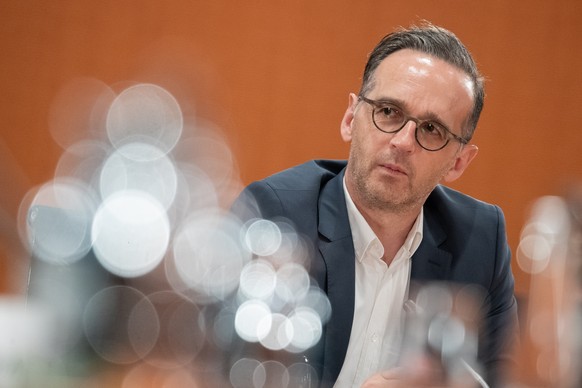 epa08533912 German Minister of Foreign Affairs Heiko Maas during a cabinet meeting at the German chancellery in Berlin, Germany, 08 July 2020. The cabinet of the German government meets on a regular b ...