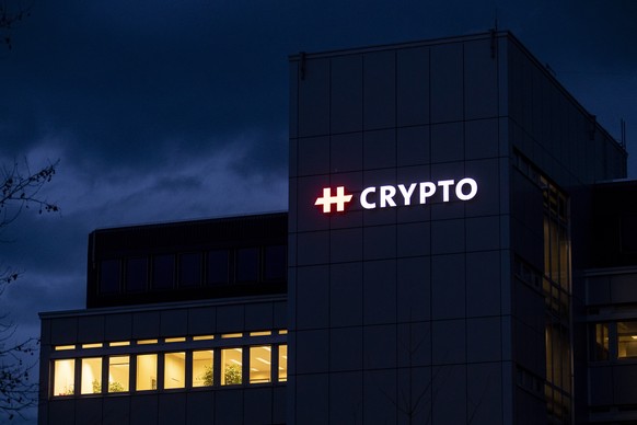 epa08215893 The headquarters of Crypto AG, 13 February 2020, in Steinhausen, Switzerland. The Swiss government ordered an inquiry after revelations Crypto AG was owned by US and German intelligence. E ...