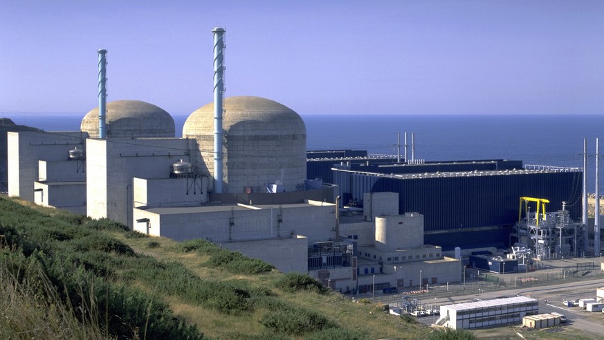 This undated photo provided by Electricite de France (EDF), France&#039;s state-run utility company, shows the current nuclear plant of Flamanville, Normandy, France. French authorities say there has  ...