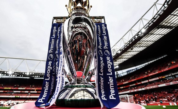 epa08449937 (FILE) - The English Premier League trophy on display ahead of the English Premier League soccer match between Arsenal FC and Leicester City in London, Britain, 11 August 2017 (re-issued o ...