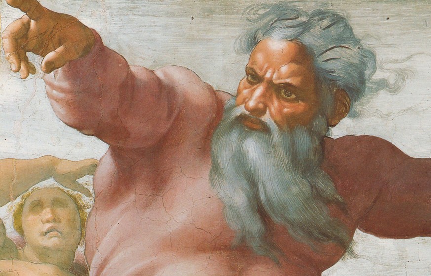 Gottvater, wie ihn Michelangelo sah (Sixtinische Kapelle im Vatikan).&nbsp;
