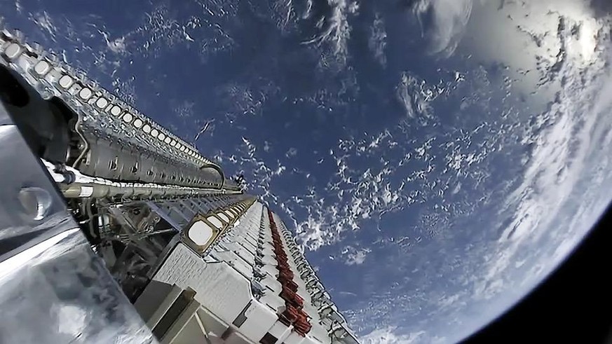 Falcon 9 Starlink-Satelliten.